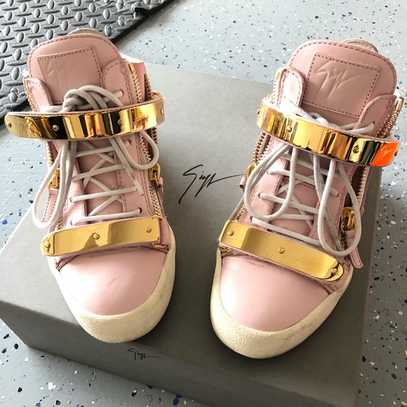 GZ GIUSEPPE ZANOTTI DESIGN Pink Golden Sneaker - Picture 1 of 3